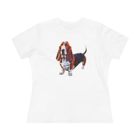 Basset Hound Women's Relaxed Fit Cotton Tee