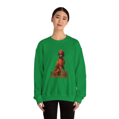 Hungarian Vizsla 'Waiting for the Bride' Unisex 50/50 Crewneck Sweatshirt