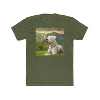 Dogo Argentino --  Men's Fitted Cotton Crew Tee