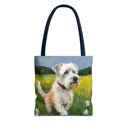Dandie Dinmont Terrier - Polyester Tote Bag (AOP)