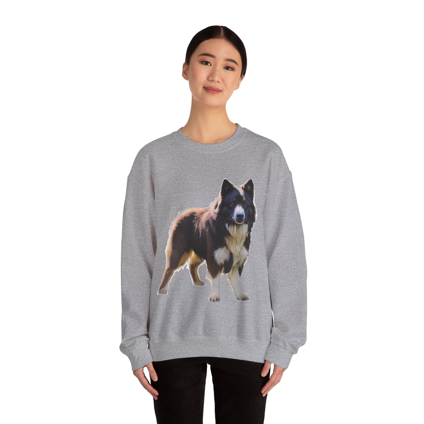 Karelian Bear Dog -- Unisex 50/50 Crewneck Sweatshirt