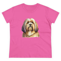 Lhasa Apso  Women's Midweight Cotton Tee