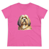 Lhasa Apso  Women's Midweight Cotton Tee