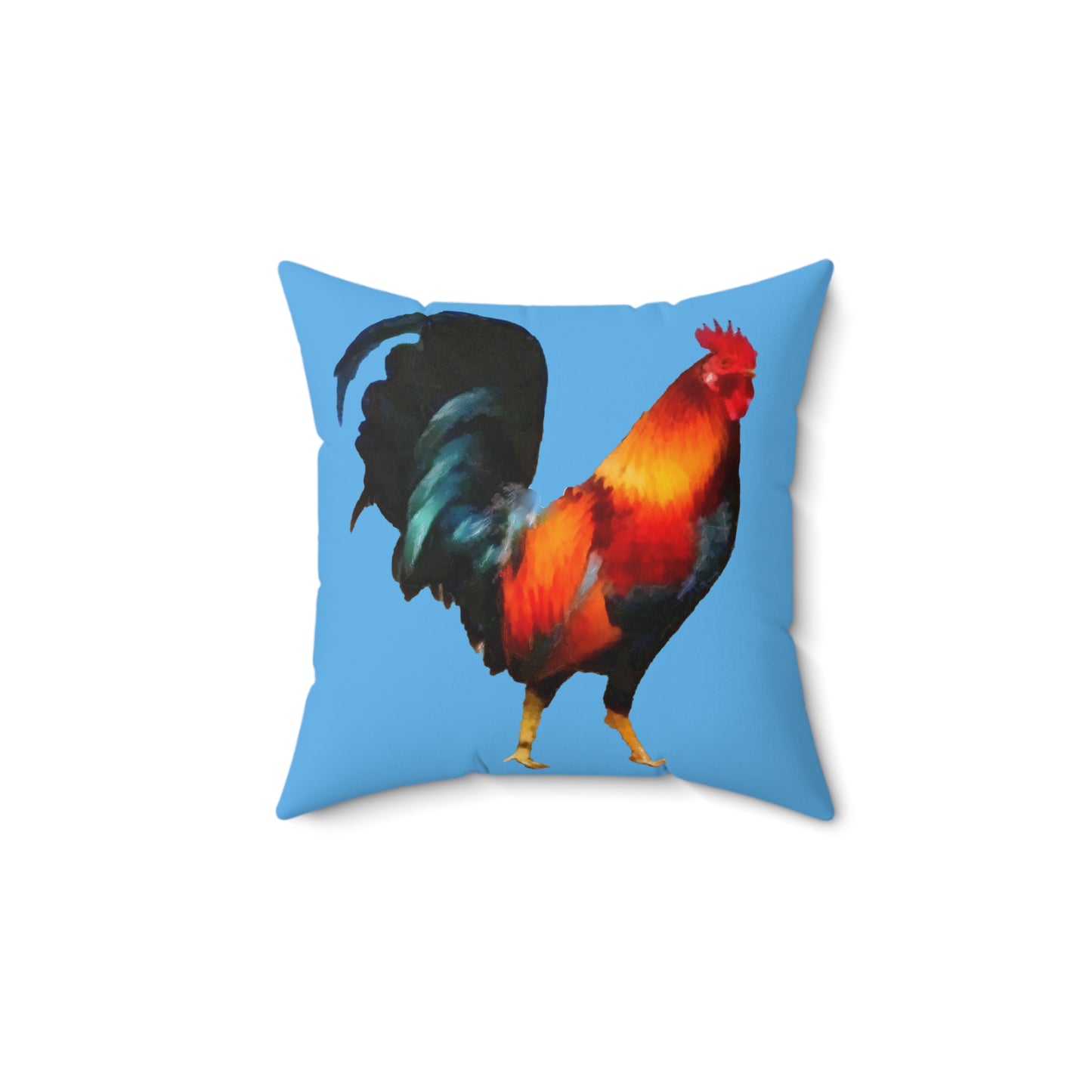 Rooster 'Silas' Spun Polyester Throw Pillow