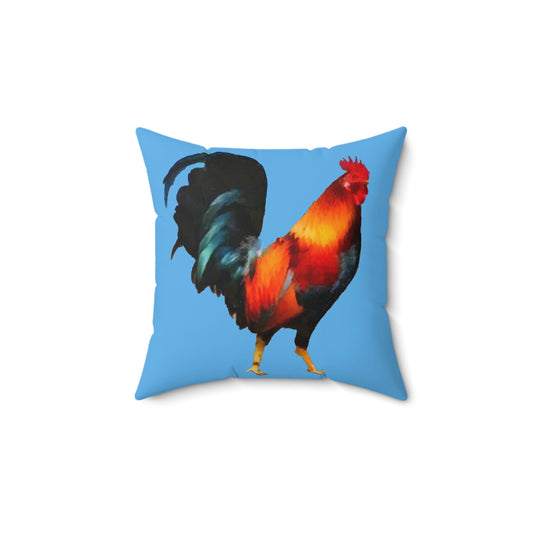 Rooster 'Silas' Spun Polyester Throw Pillow