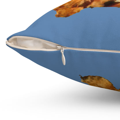 Charming Border Terrier 'Andrew' Spun Polyester Throw Pillow