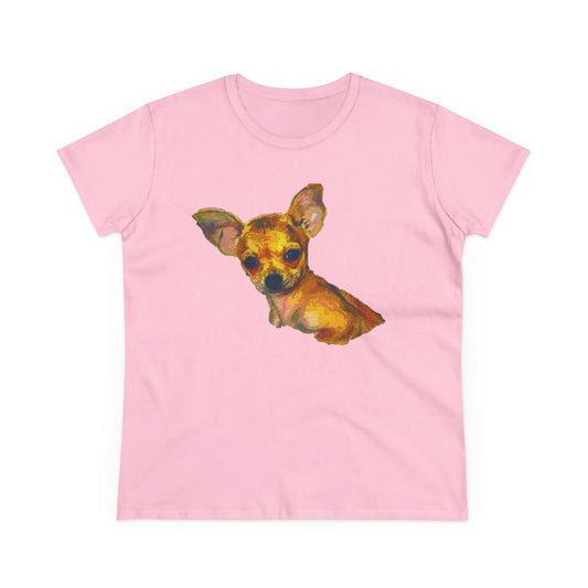Chihuahua 'Belle' Women's Midweight Cotton Tee