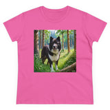 Ethereal Karelian Bear Dog Women's Cotton Tee