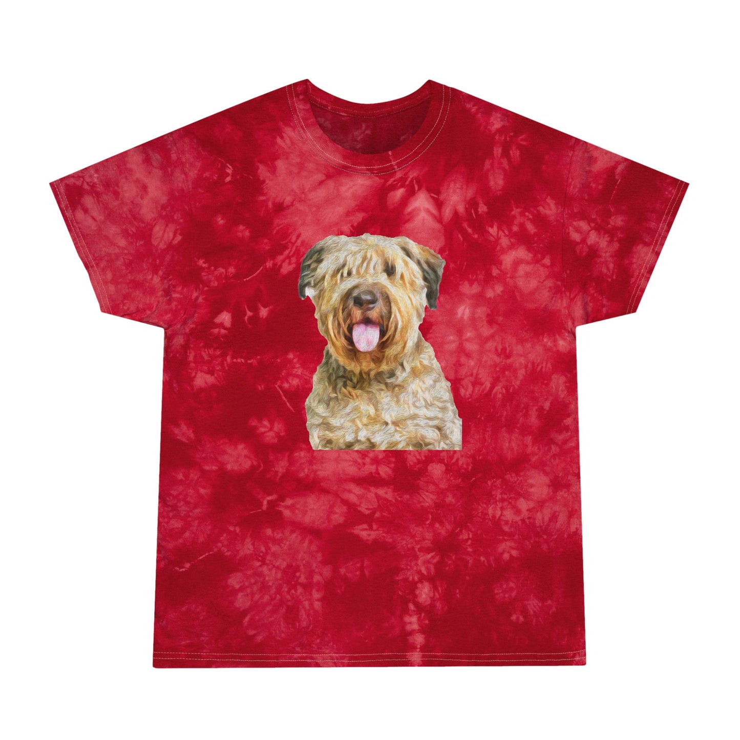 Bouvier des Flandres Unisex Cotton Tie-Dye Tee, Crystal