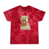 Bouvier des Flandres Unisex Cotton Tie-Dye Tee, Crystal