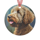 Labradoodle Metal Ornaments