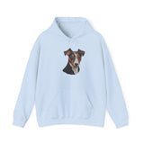 Teddy Roosevelt Terrier Unisex 50/50 Hooded Sweatshirt