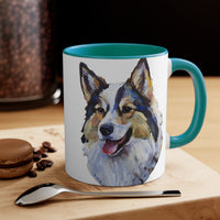 Alaskan Klee Kai - Accent - Ceramic Coffee Mug, 11oz
