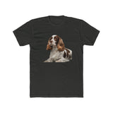 French Spaniel Men's Fitted Cotton Crew Tee
