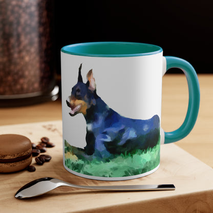 Doberman Pinscher Ceramic Accent Coffee Mug, 11oz