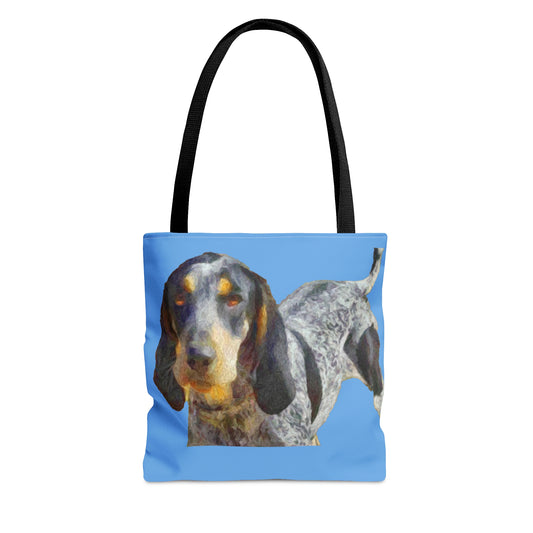 Coonhound Print Beach Tote