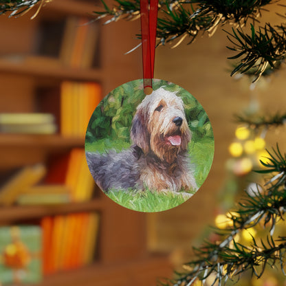 Otterhound Christmas Tree Metal Ornaments