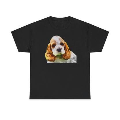 Cocker Spaniel 'Hogan' Unisex Heavy Cotton Tee