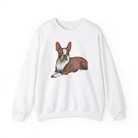 Boston Terrier - Brown & White - Unisex 50/50 Crewneck Sweatshirt