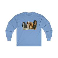 King Charles Spaniels 'Cavalier Club' Classic Cotton Long Sleeve Tee