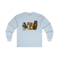 King Charles Spaniels 'Cavalier Club' Classic Cotton Long Sleeve Tee