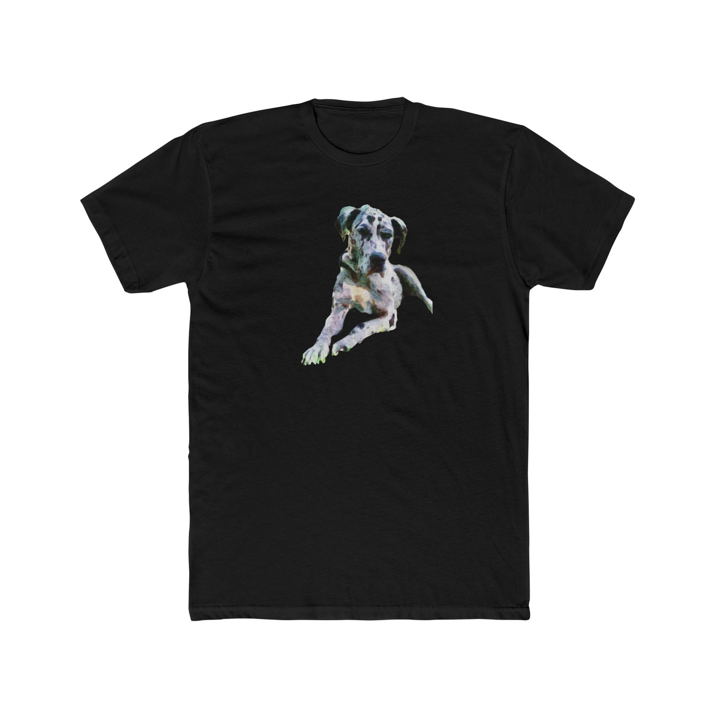 Harlequin Great Dane 'Leonid' Men's Fitted Cotton Crew Tee