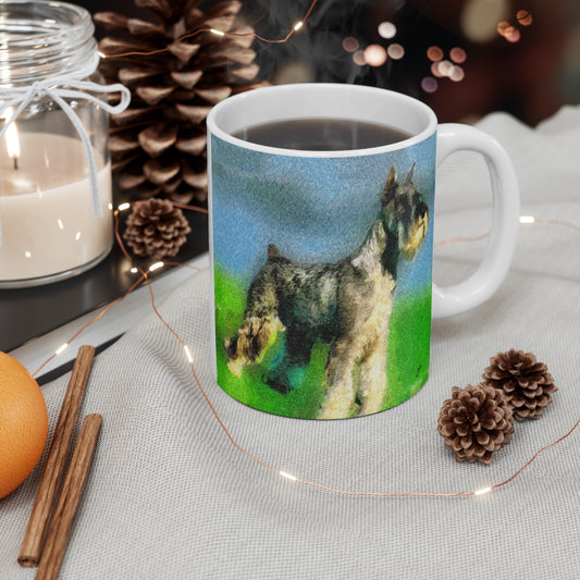 Schnauzer Ceramic Mug 11oz