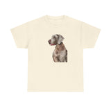 Weimaraner 'Rocky' Unisex Heavy Cotton Tee