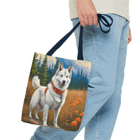 Yakutian Laika Polyester Tote Bag (AOP)