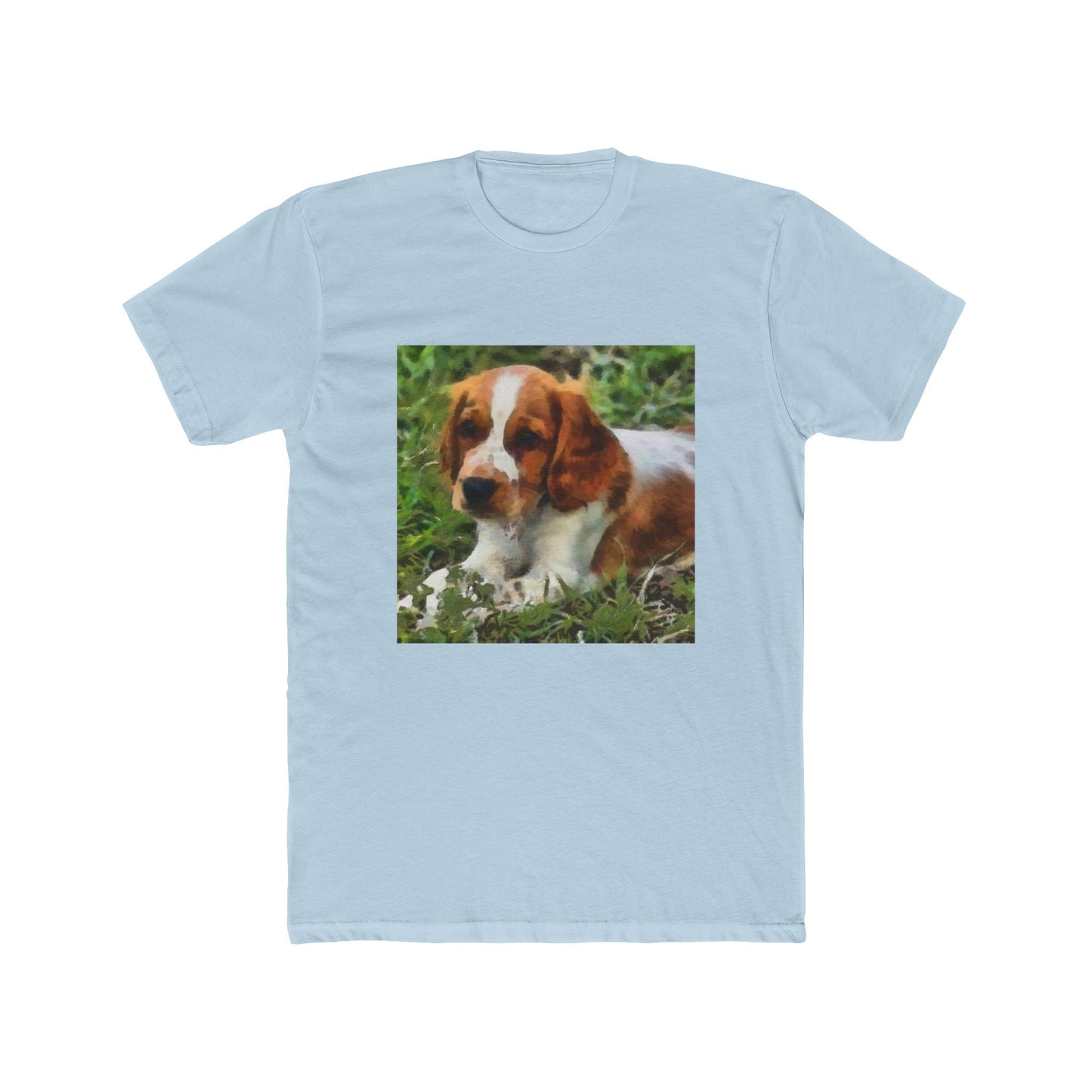 Welsh Springer Spaniel Men's Fitted Cotton Crew Tee