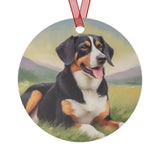 Exquisite Entlebucher Mountain Dog Christmas Tree  Metal Ornaments