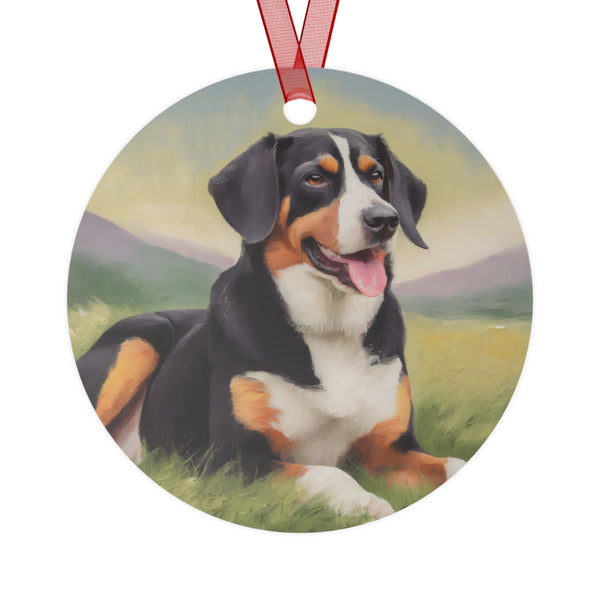 Exquisite Entlebucher Mountain Dog Metal Ornaments