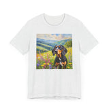 Black & Tan Coonhound Unisex Jersey Short Sleeve Tee