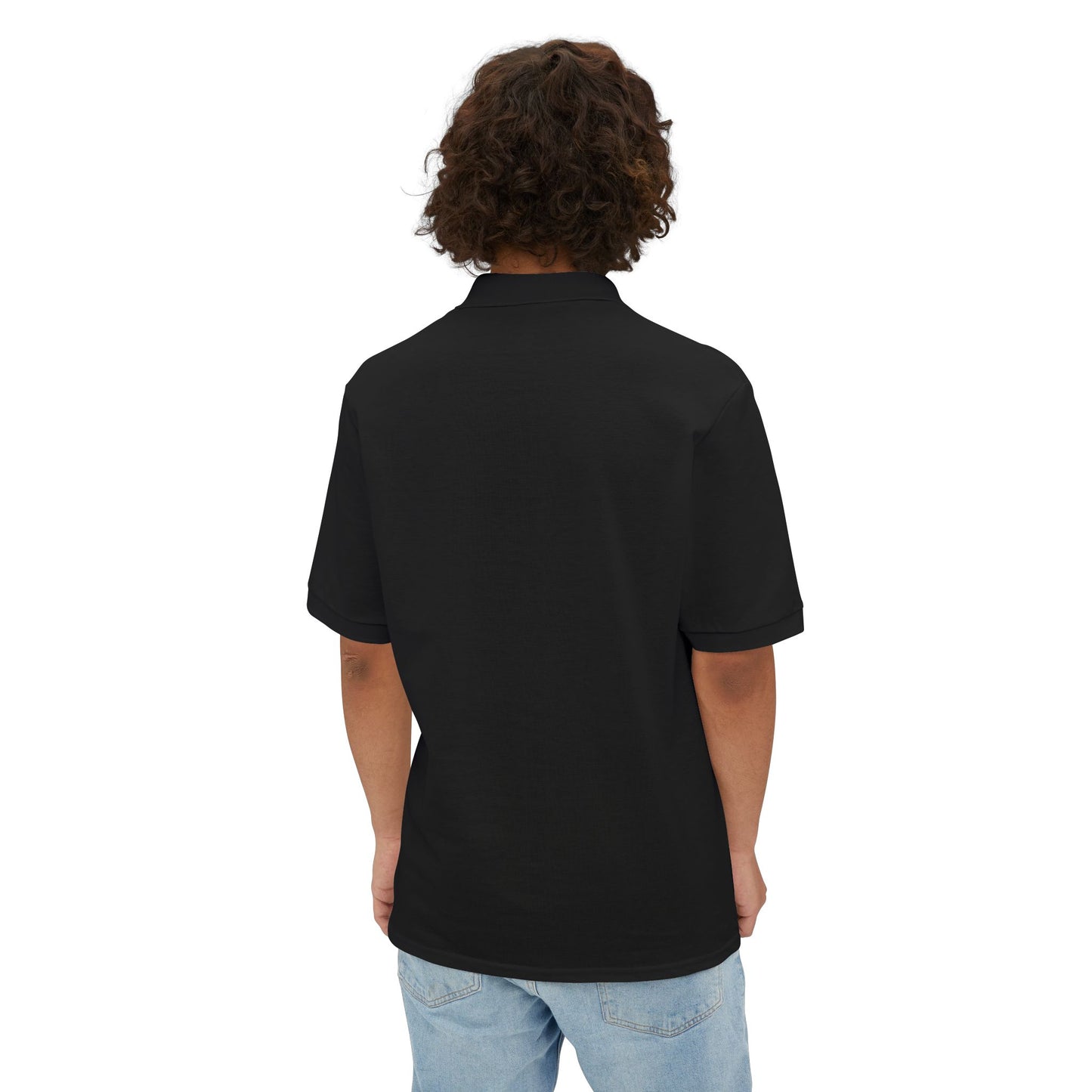 American Eskimo - Men's Piqué Polo Shirt: Timeless Elegance