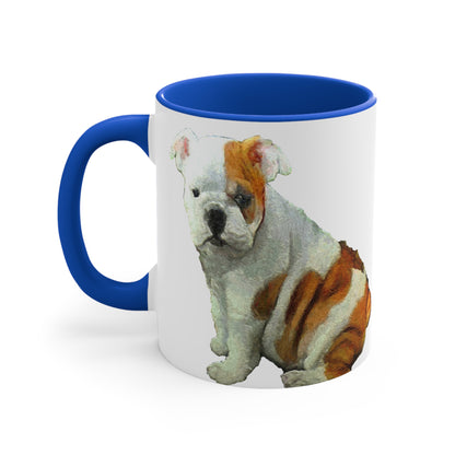 English Bulldog 'Bugsy' Accent Coffee Mug, 11oz