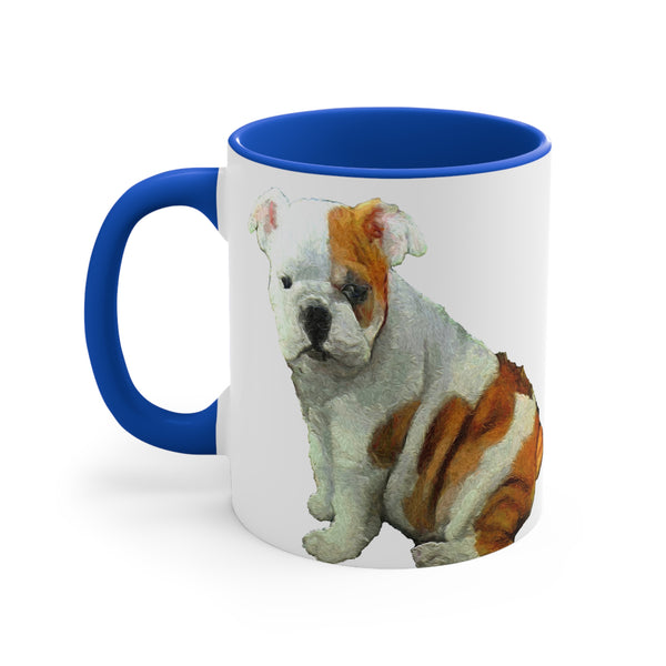 English Bulldog 'Bugsy' Accent Coffee Mug, 11oz