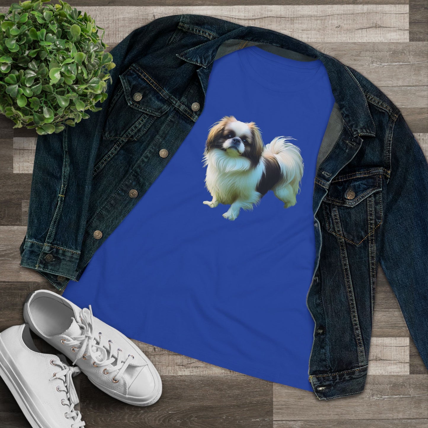 Japanese Chin - Women's Relaxed Cotton Tee