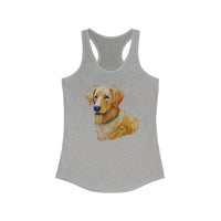Golden Retriever Puppy Women's Slim Fit Racerback Tank