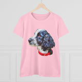 English Cocker Spaniel 'Tango' Women's Midweight Cotton Tee
