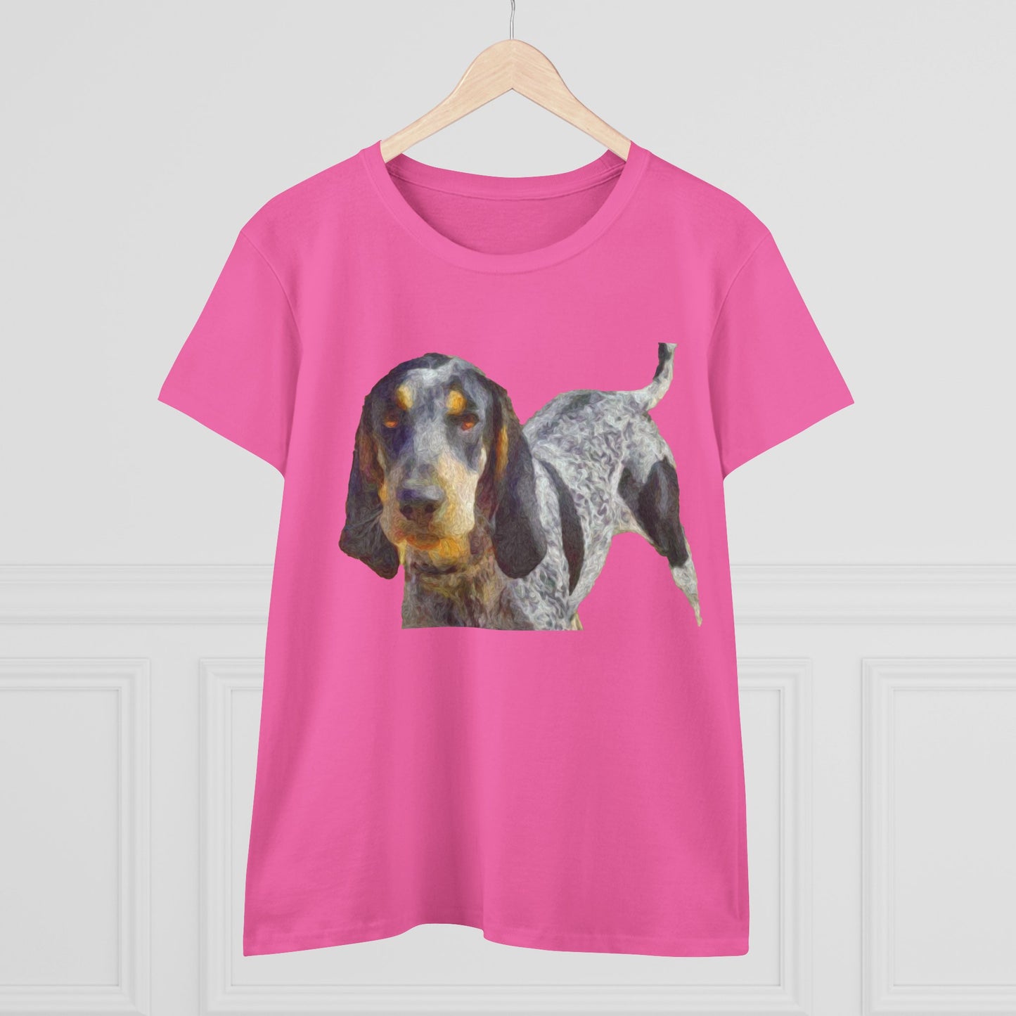 Bluetick Coonhound Women's Midweight Cotton Tee