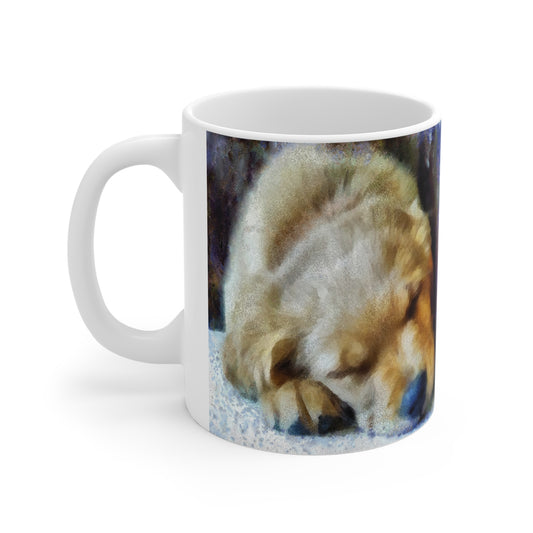 Golden Retriever 'Zuko' White Ceramic Mug 11oz