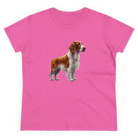 Irish Red & White Setter  Women's Midweight Cotton Tee