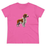 Irish Red & White Setter  Women's Midweight Cotton Tee