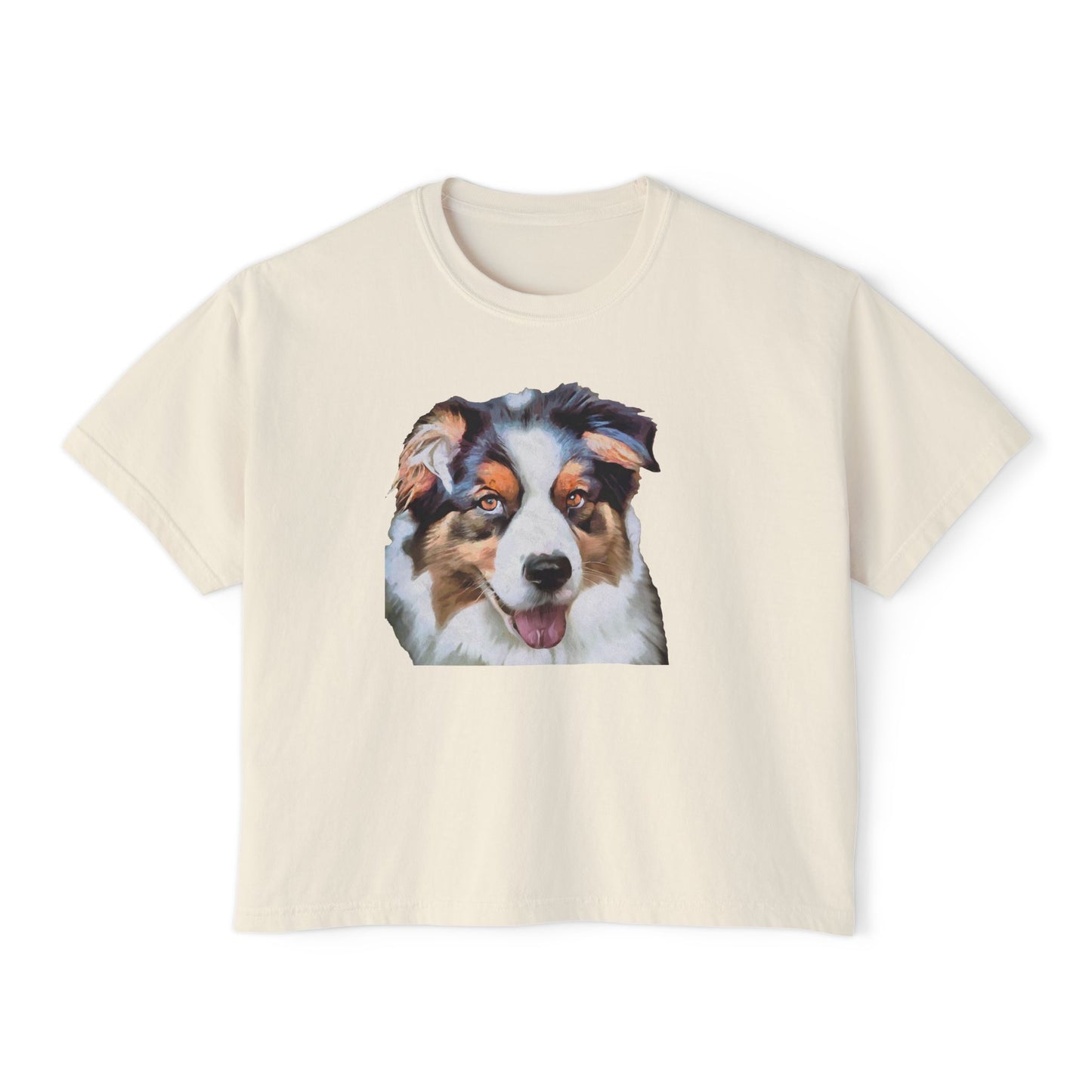 Australian Shepherd #2 - Women's Oversized Boxy Tee