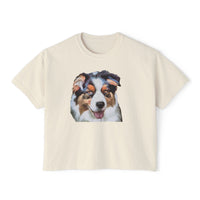Australian Shepherd #2 - Women's Oversized Boxy Tee
