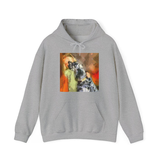 English Setter & Child Unisex 50/50 Hoodie