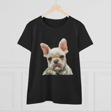 French Bulldog 'Bouvier' Women's Midweight Cotton Tee