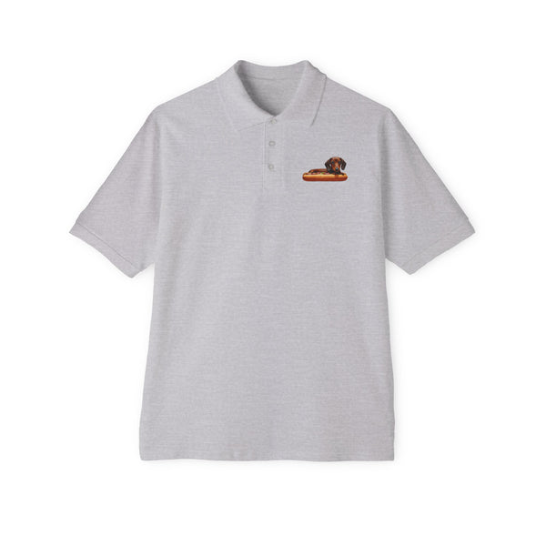 Dachshund  --  Weiner Dog  --  Men's Piqué Polo Shirt