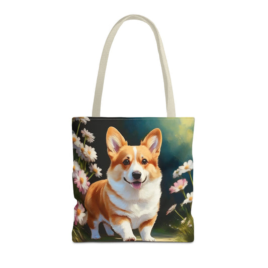 Welsh Corgi Puppy  -  Polyester Tote Bag (AOP)