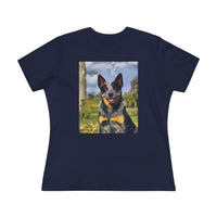 Blue Heeler - Australian Cattle Dog 'Bailey' Women's Relaxed Fit Cotton Tee